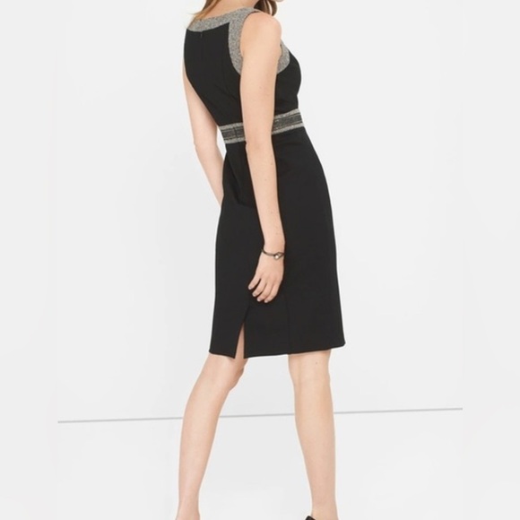 White House Black Market Womens Dress Size 4 Black Evening Cocktail Carrier - Picture 6 of 7